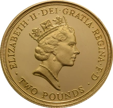 1994 £2 Proof Gold Coin (Double Sovereign) no box or cert