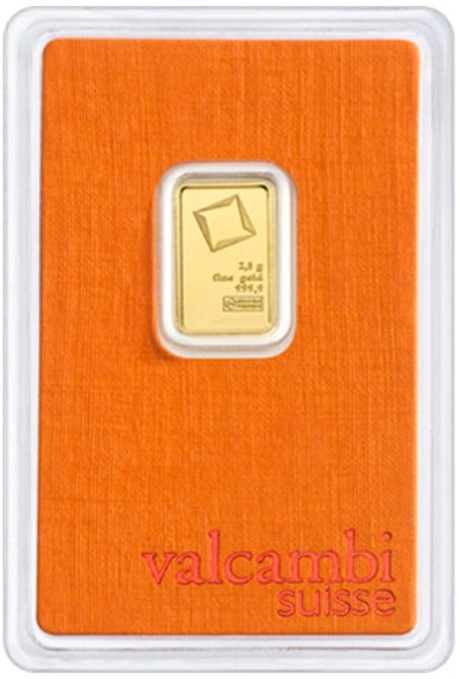 2.5g Gold Bar Valcambi