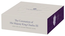 2023 £5 Silver Crown Coronation of King Charles III Proof Coin Boxed