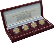2003 Proof Gold 1 Pound Coin Bridges 4 Coin Set Boxed