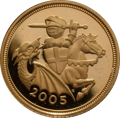 2005 Proof Gold Half Sovereign Coin