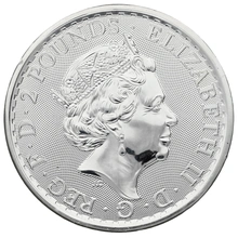 2018 1oz Silver Britannia Coin Dog Privy Edge