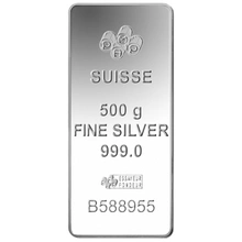 PAMP 500 Gram Silver Bar minted