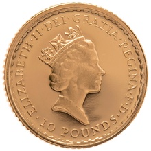 1988 Tenth Ounce Proof Britannia Gold Coin