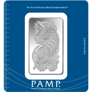 PAMP 100 Gram Silver Bar Minted