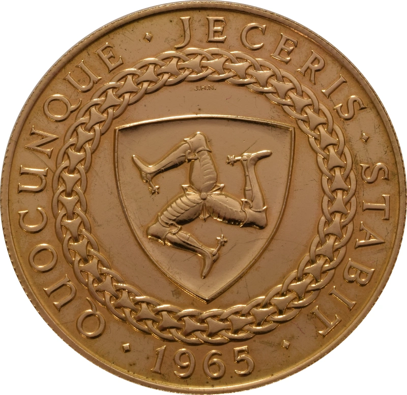 22ct 1965 £5 Isle of Man Gold Coin Bicentenary of the Revestment Act