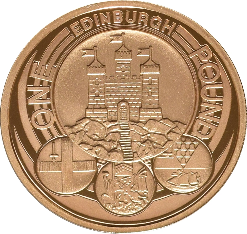 £1 One Pound Proof Gold Coin - Capital Cities -2011 Edinburgh coin only