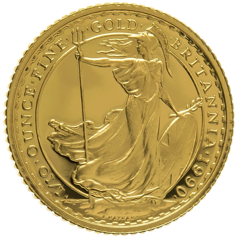 1990 Tenth Ounce Proof Britannia Gold Coin