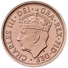 Gold Half Sovereign King Charles III