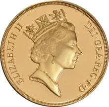 1992 £2 Two Pound Double Sovereign Proof Gold Coin Boxed