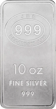JBR 10oz Silver Bar Minted