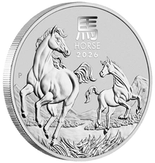 2026 Year of the Horse Silver Coin 1oz Perth Mint Australian Lunar Series