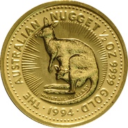 1994 Half Ounce Gold Australian Nugget