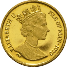 Twenty Fifth Ounce Gold Isle of Man Manx Crown Coin