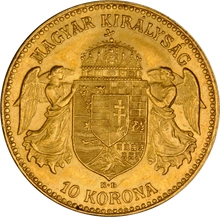 Hungarian 10 Korona Gold Coin Franz Joseph I