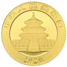 2020 3g Chinese Panda Gold Coin