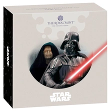 2023 Star Wars - Darth Vader & Emperor Palpatine Fifty Pence 50p Proof Gold Coin Boxed