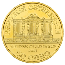 2021 1/2oz Austrian Gold Philharmonic Coin