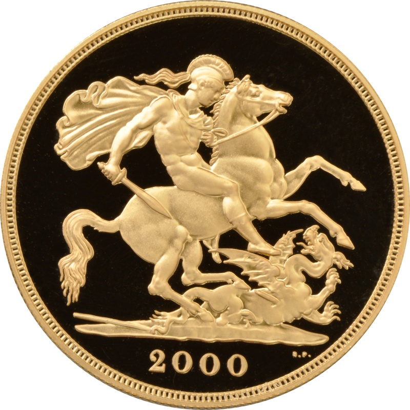 2000 - Gold £5 Proof Coin (Quintuple Sovereign)