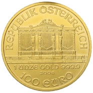 2008 1oz Austrian Gold Philharmonic Coin
