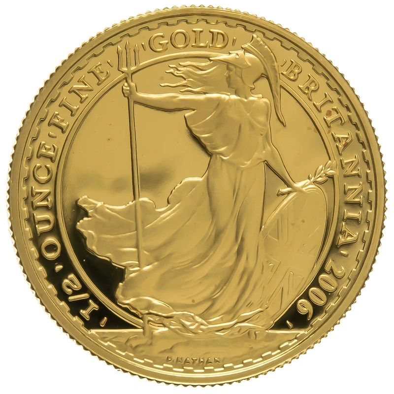 2006 Half Ounce Proof Britannia Gold Coin