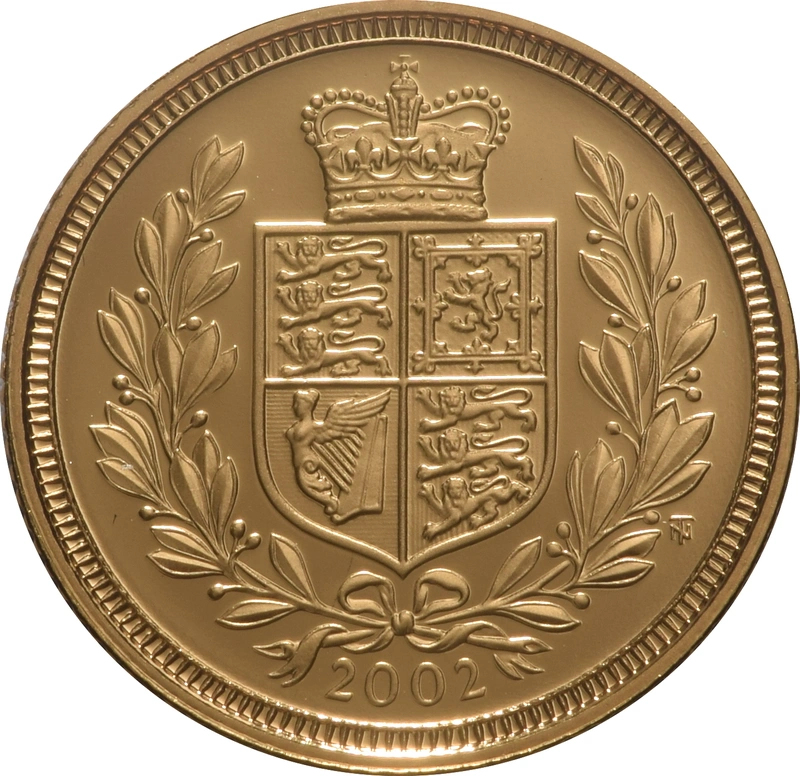 2002 Proof Gold Half Sovereign Elizabeth II Fourth Head