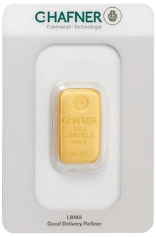 250g Gold Bar C. Hafner Cast