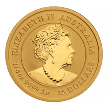 2022 Perth Mint Quarter Ounce Year of the Tiger Gold Coin