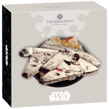 2024 Proof 50p Star Wars Gold Coin Millennium Falcon Boxed