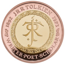 2023 - JRR Tolkien Gold £2 Proof Coin Boxed