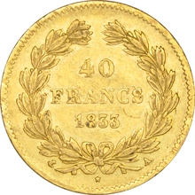 40 French Francs Gold Coin Louis-Philippe 1831-1839