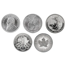 2024 1oz Silver Coin Set; Britannia, Maple, Philharmonic, Eagle, Krugerrand Gift Boxed