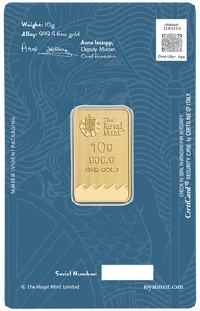 10g Gold Britannia Minted Bar