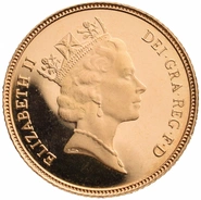 Half Sovereign Elizabeth II Third Head 1985 - 1997