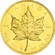 1980 1oz Canadian Maple Gold Coin