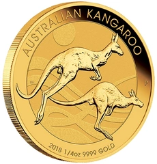 2018 1/4oz Australian Kangaroo Gold Nugget Coin