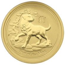 2018 Year of the Dog Gold Coin 1/2oz Perth Mint Australian Lunar Series