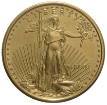 2001 Quarter Ounce Eagle Gold Coin