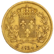 40 French Francs Charles X 1824-1830