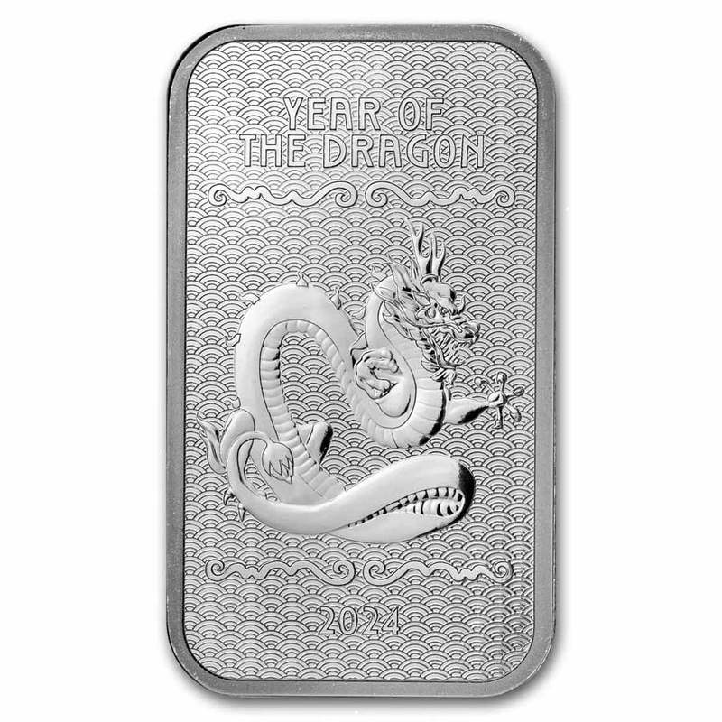 2024 Year of the Dragon 10oz Silver Bar