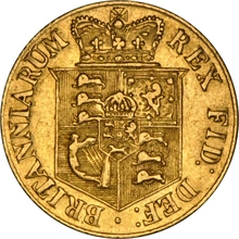 1818 Gold Half Sovereign George III NGC AU55