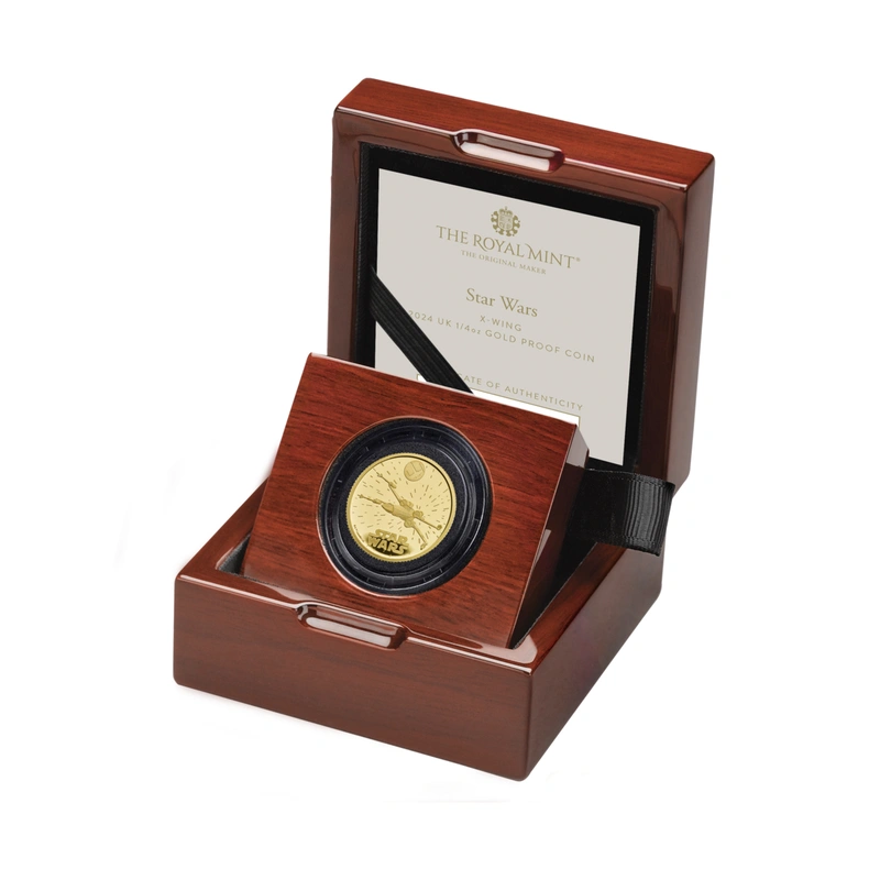 2024 Proof 1/4oz Star Wars Gold Coin X-Wing Boxed