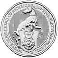 2022 1oz Platinum White Greyhound of Richmond - Queen's Beast Coin
