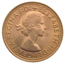 1957 Gold Half Sovereign