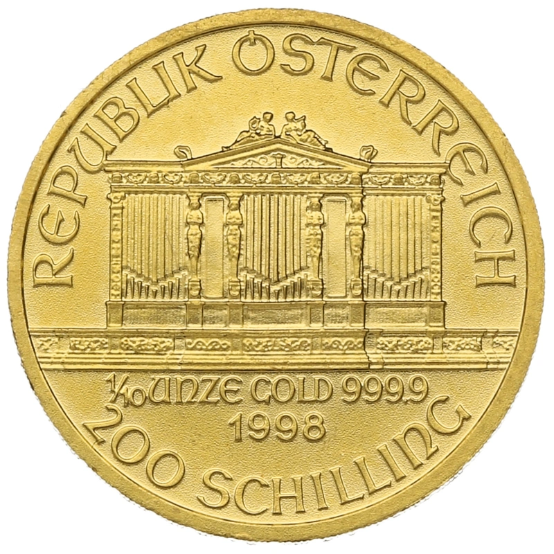 1998 Tenth Ounce Gold Austrian Philharmonic