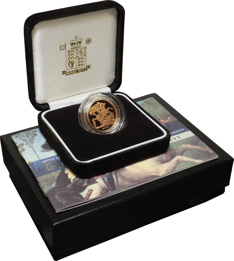 Gold Proof 2007 Sovereign Boxed