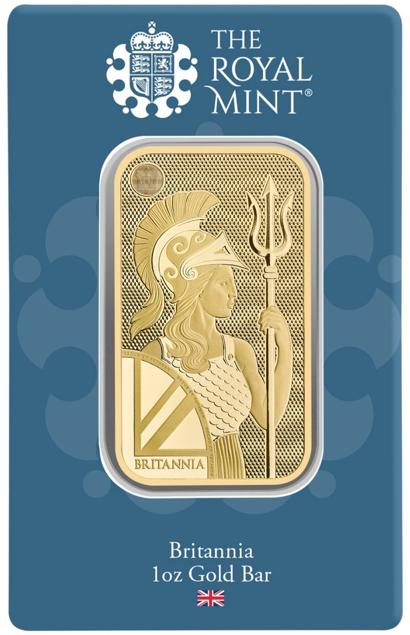 1oz Gold Britannia Minted Bar