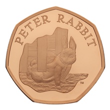2020 Peter Rabbit Fifty Pence Proof Gold Coin Boxed