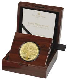 2023 1oz Music Legends - Shirley Bassey Proof Gold Coin Boxed