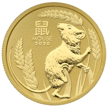 2020 Perth Mint Quarter Ounce Year of the Mouse Gold Coin